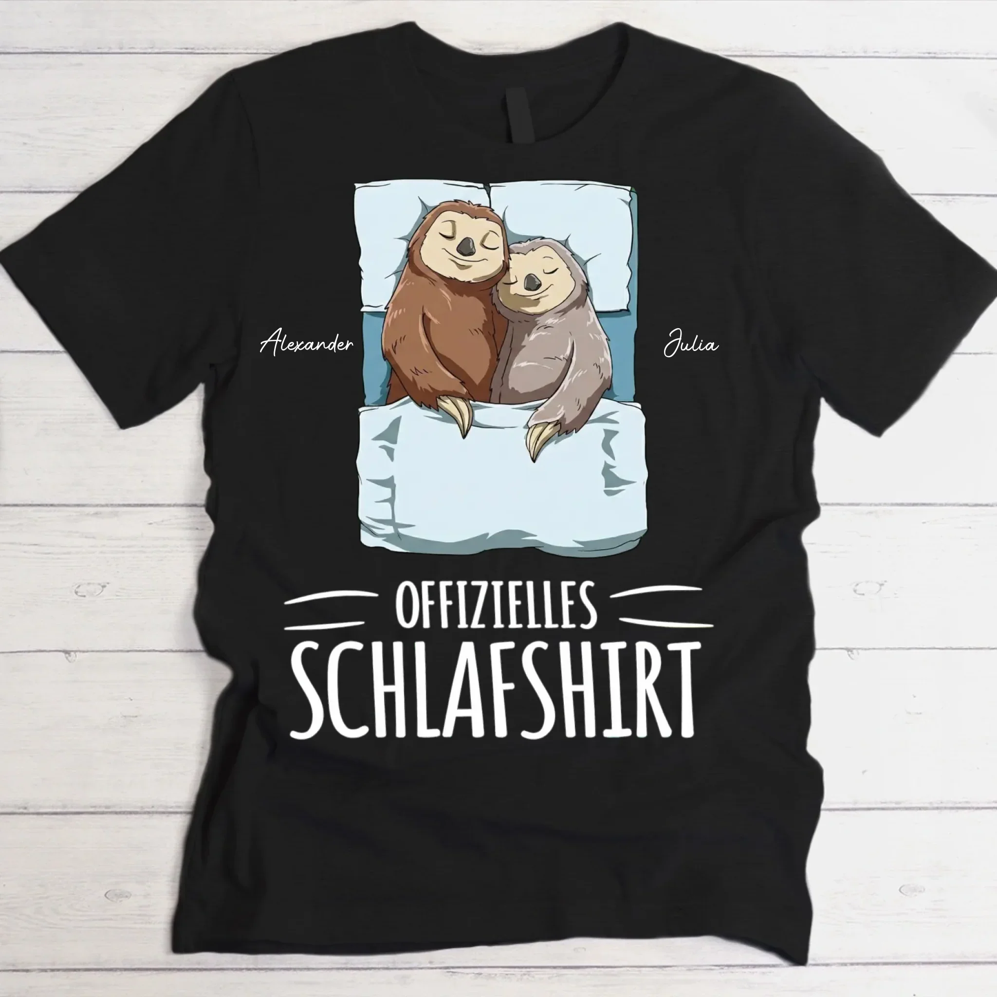 „Faultier“ - Personalisiertes T-Shirt