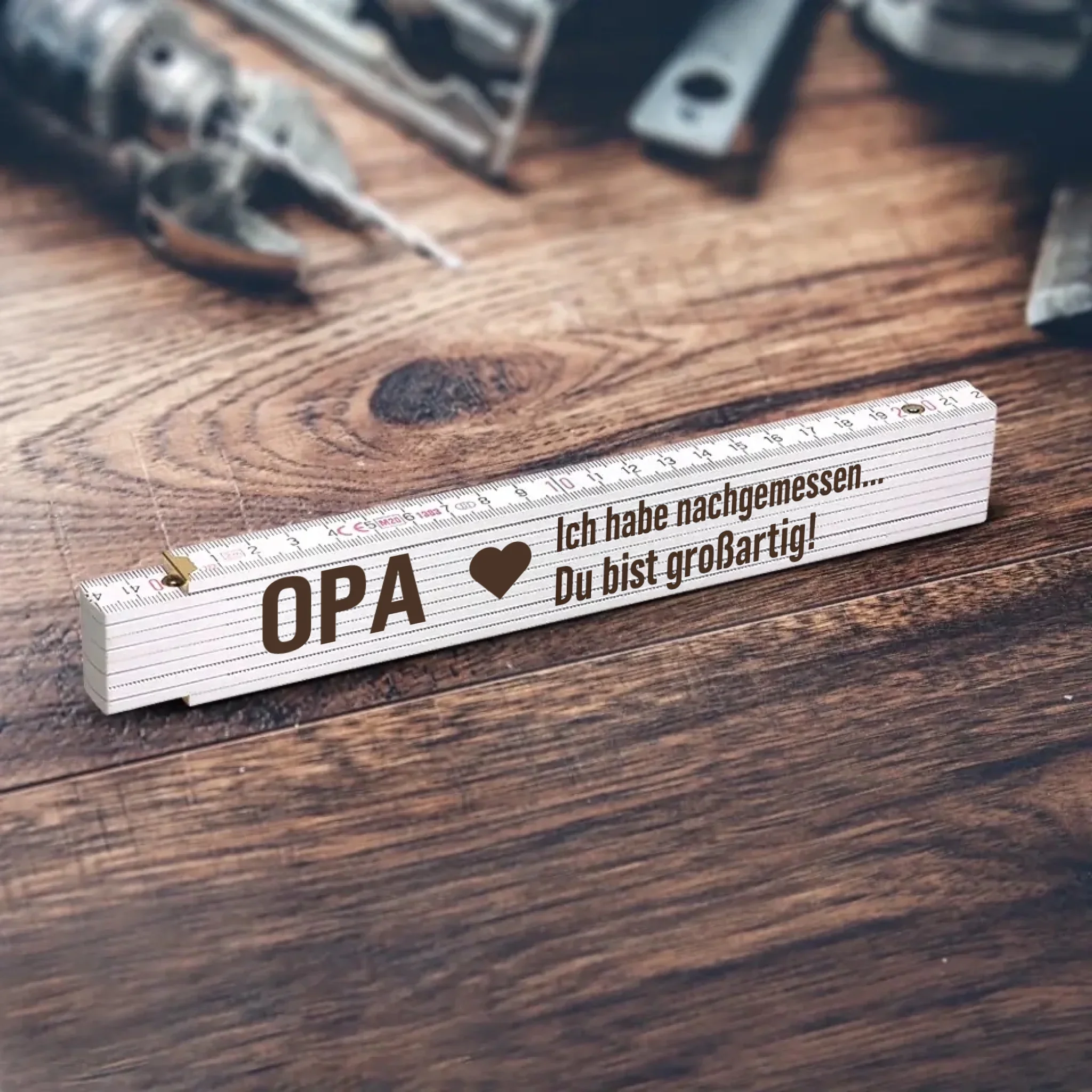 Geschenk an Opa - Zollstock