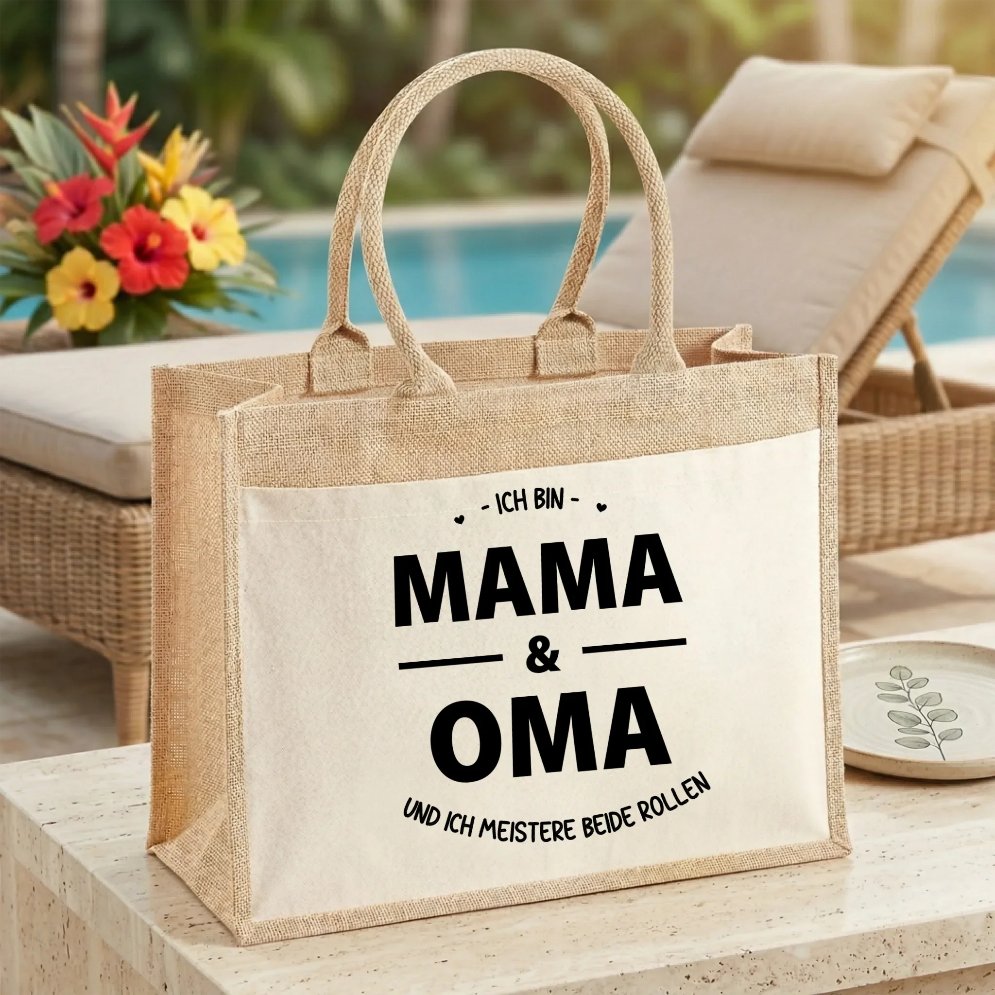 "Mama & Oma Meistern" - Personalisierter Jutebeutel