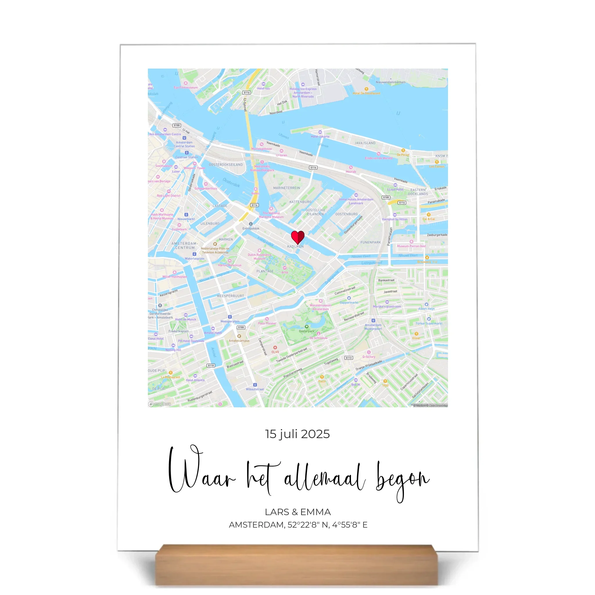 "Ons evenement" - Acrylplaat